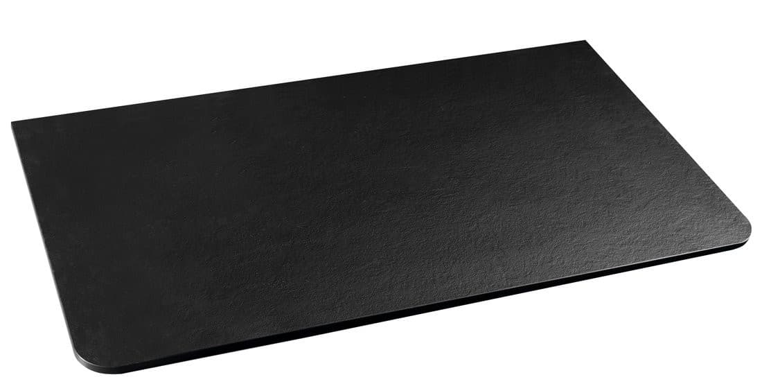 PREMIO blat kompaktowy HPL 82x1,2x48,5cm, czarny mat