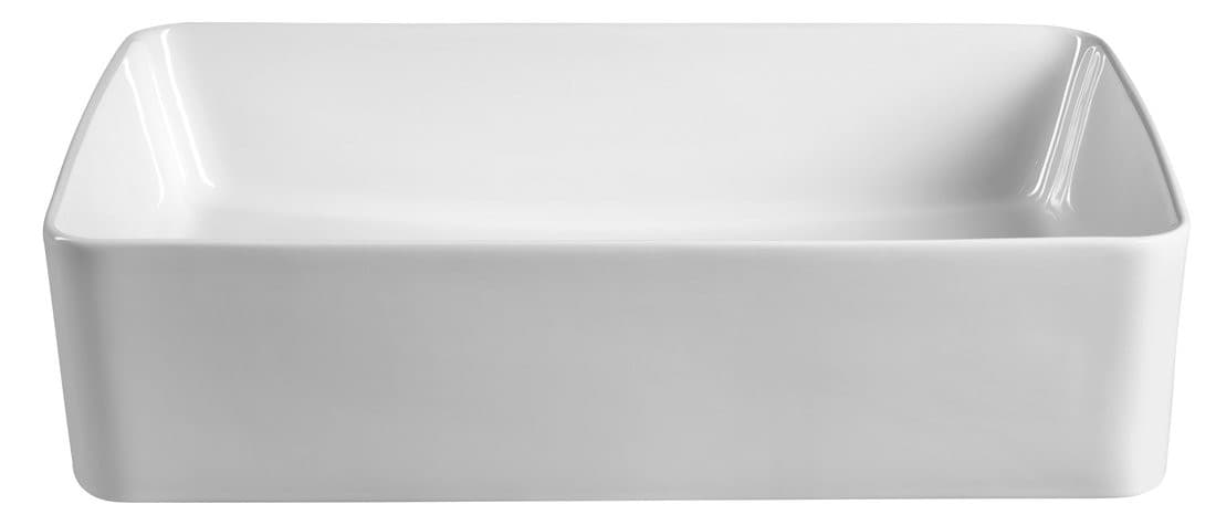 Umywalka ceramiczna nablatowa, 54x33cm, biały