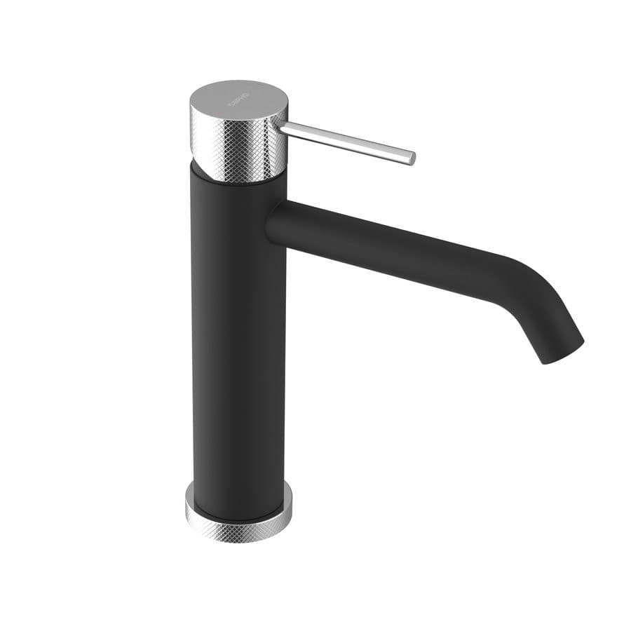ULTRASAN bateria umywalkowa, czarny mat/chrom