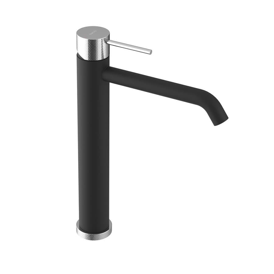 ULTRASAN bateria umywalkowa, czarny mat/chrom