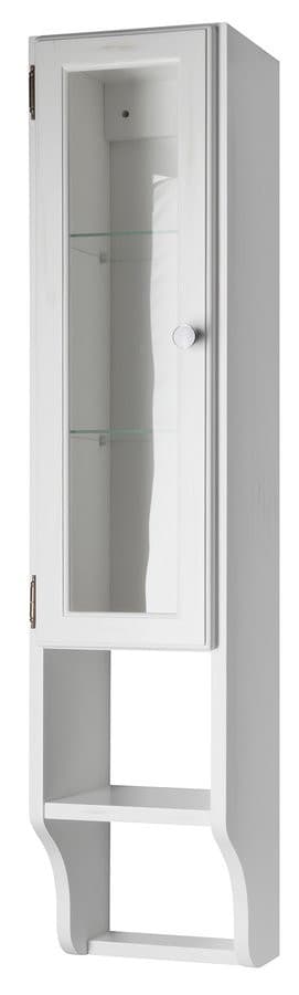 RETRO szafka do lustra 25x115cm, starobiała, lewa