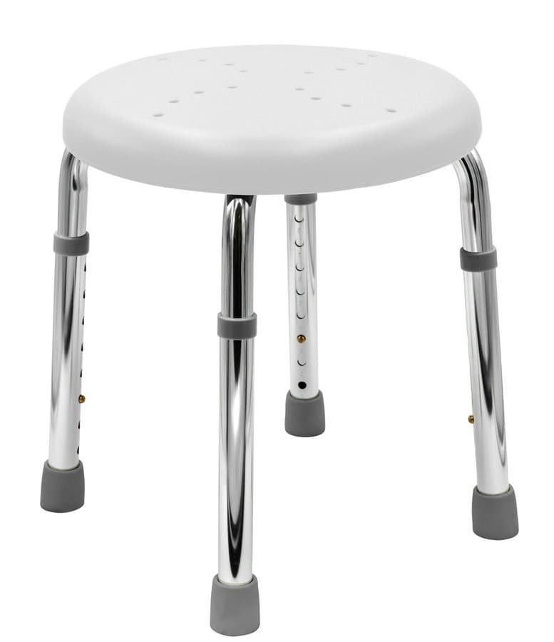 HANDICAP taboret łazienkowy, średnica 45cm, biały