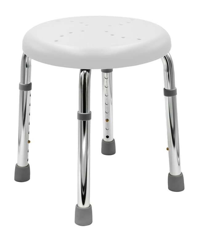 HANDICAP taboret łazienkowy, średnica 45cm, biały