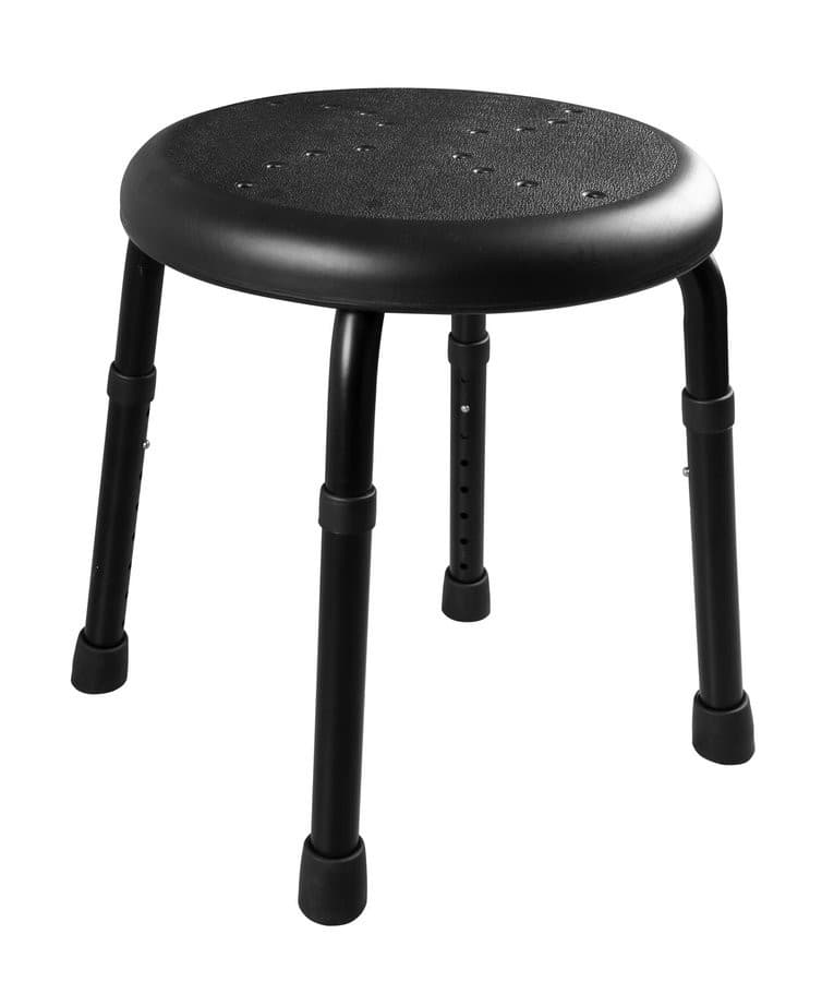 HANDICAP taboret łazienkowy, średnica 45cm, czarny