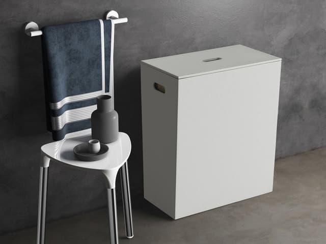 LUXURY kosz na bieliznę 49,5x61,8x29cm, biały