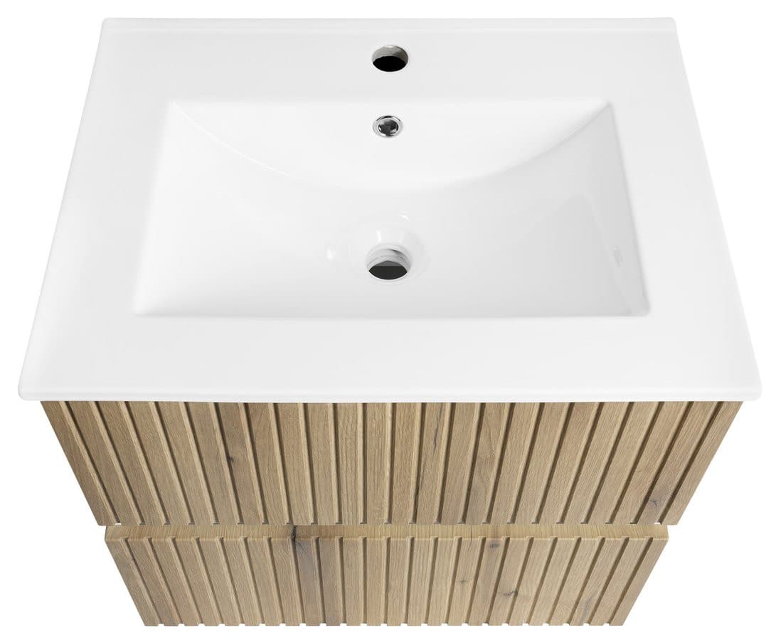 PANEDA STRIP szafka umywalkowa 59,5x55x45,2cm, dąb emporio