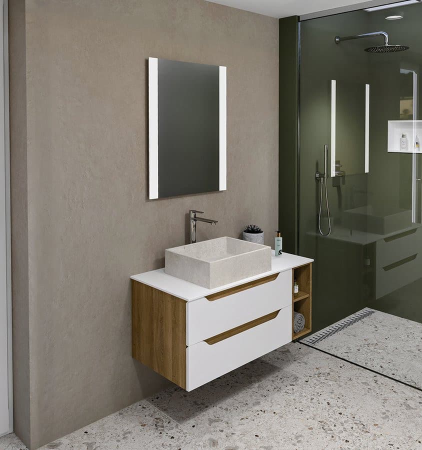 Blat Rockstone 100,7x1,2x48,8cm, biały mat
