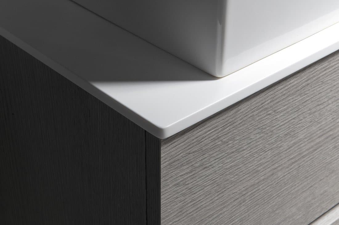 Blat Rockstone 110,7x1,2x48,8cm, biały mat