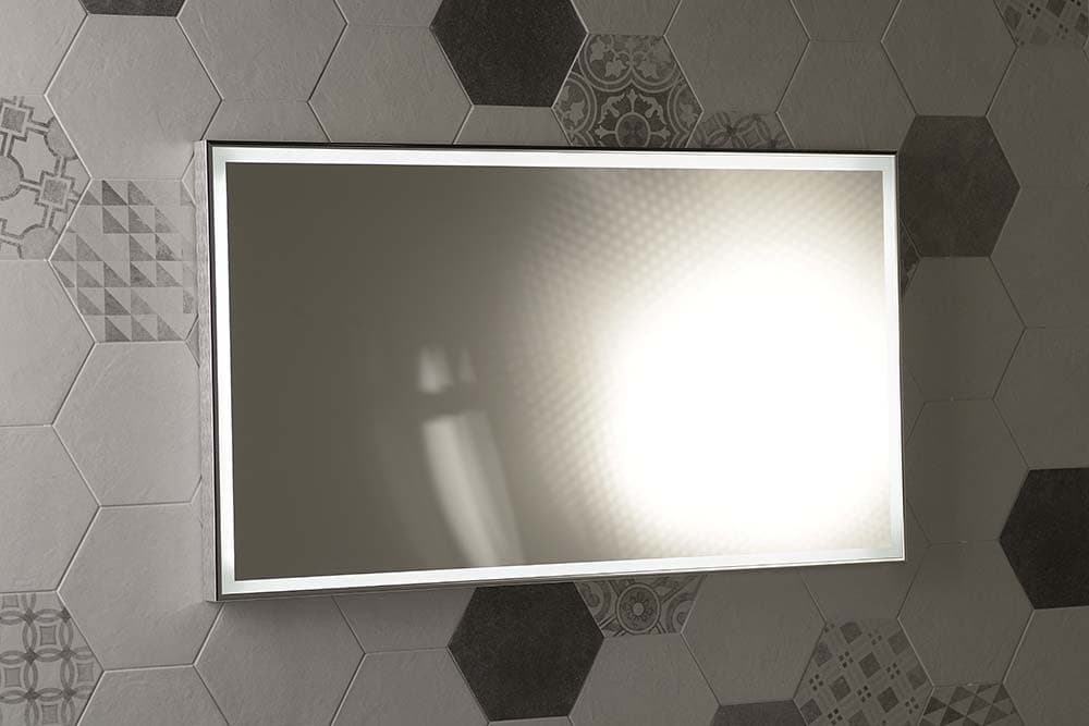 LUMINAR lustro z oświetleniem LED w ramie 90x50cm, chrom