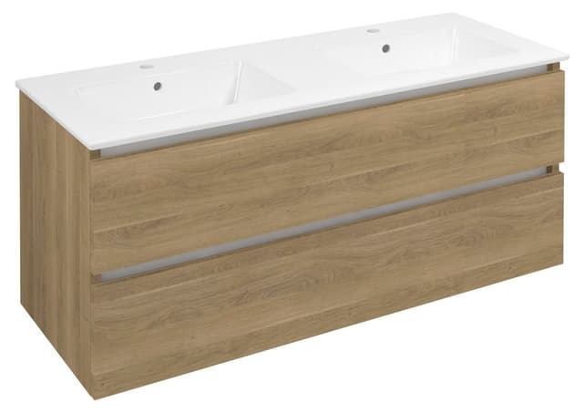 EZARA szafka pod umywalkę 120x55x46cm, dąb cuneo