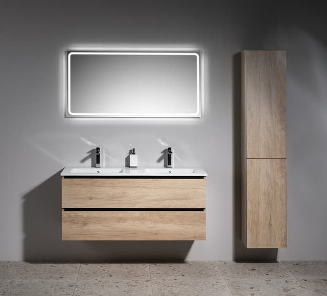 EZARA szafka pod umywalkę 120x55x46cm, dąb cuneo