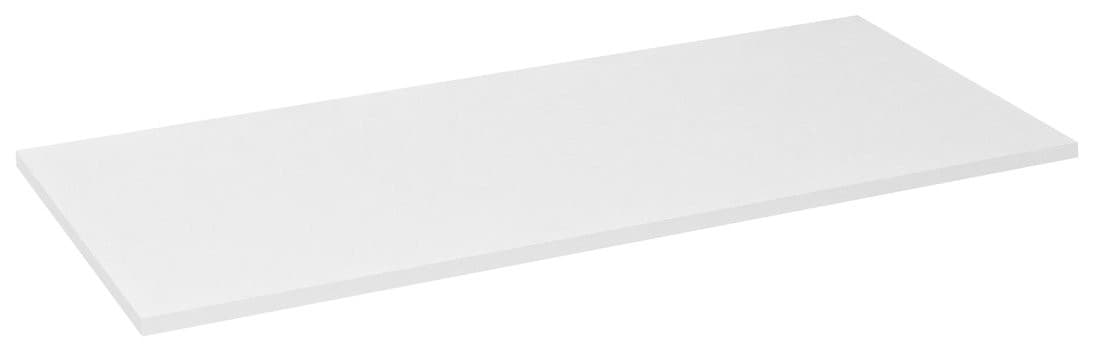 EZARA blat DTDL 121,6x1,8x47cm, biały połysk