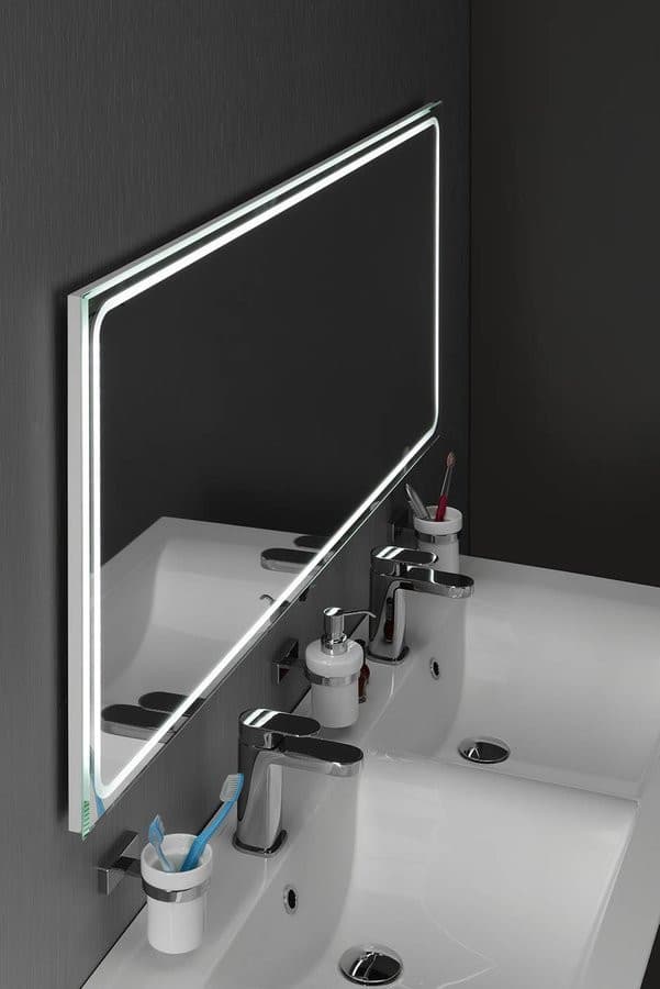 Lustro GEMINI z oświetleniem LED 110x65cm