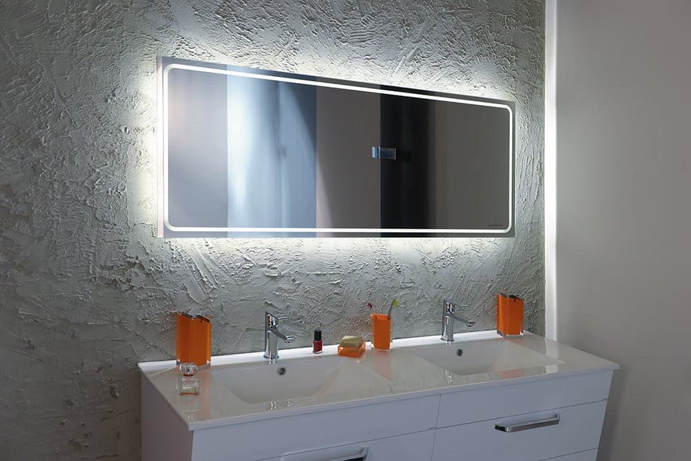 Lustro GEMINI z oświetleniem LED 140x55cm