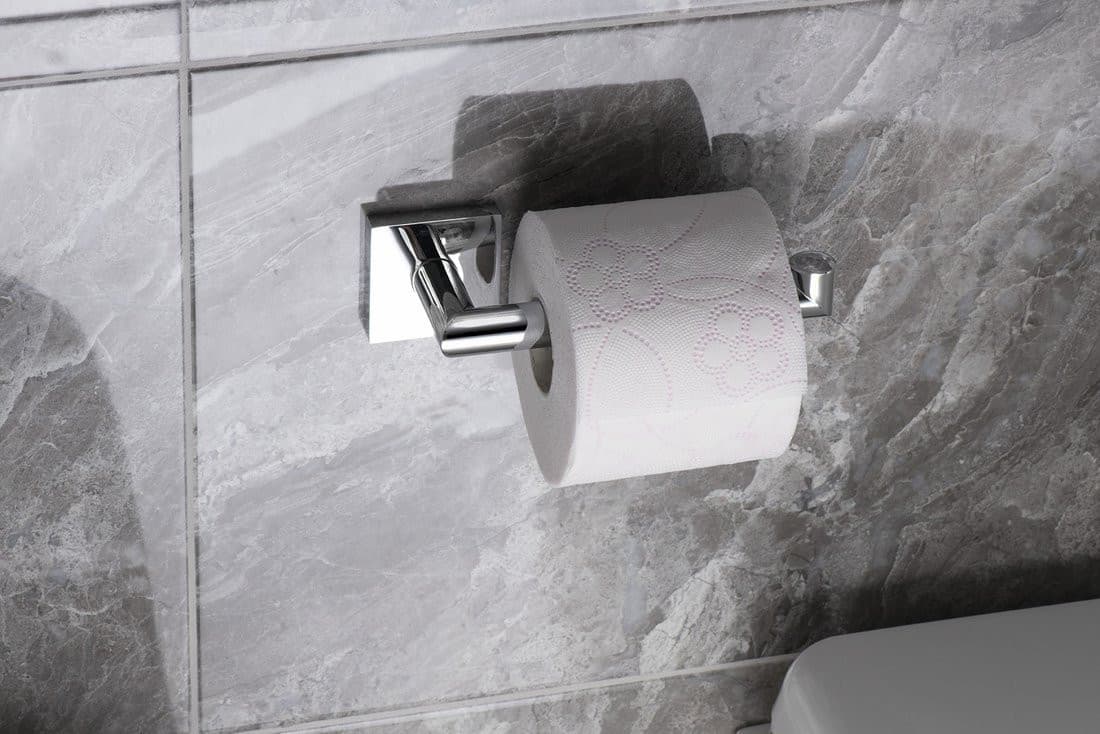 X-SQUARE wieszak na papier toaletowy, chrom