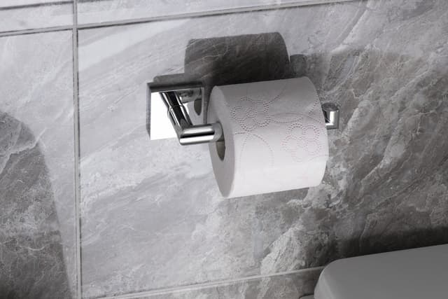 X-SQUARE wieszak na papier toaletowy, chrom