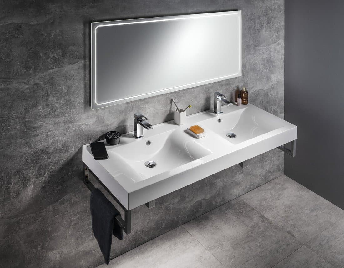 Lustro GEMINI z oświetleniem LED 150x55cm