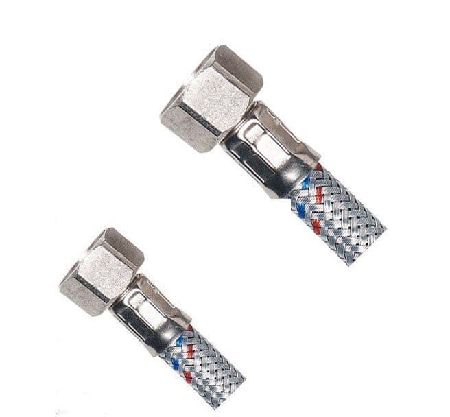Wąż przyłączeniowy nierdzewny FxF 3/8&quot;x1/2&quot;, 40cm