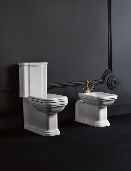 WALDORF kompakt WC 40x68cm, odpływ pionowy/poziomy, biały
