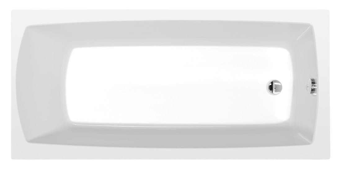 LILY wanna prostokątna 140x70x39cm, biały