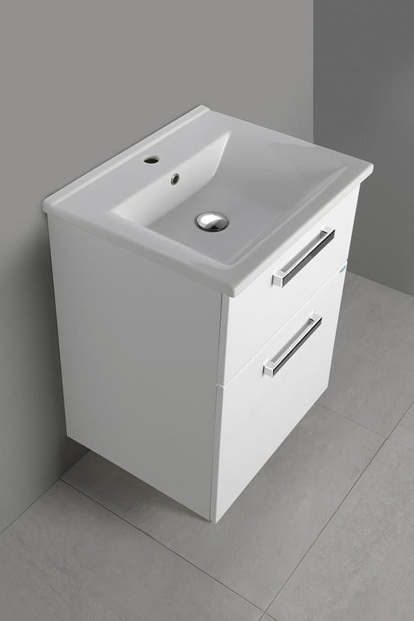 VEGA szafka umywalkowa 62x72,6x43,6cm, 2 szuflady, biała