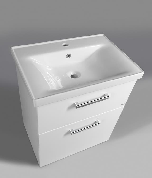 VEGA szafka umywalkowa 62x72,6x43,6cm, 2 szuflady, biała