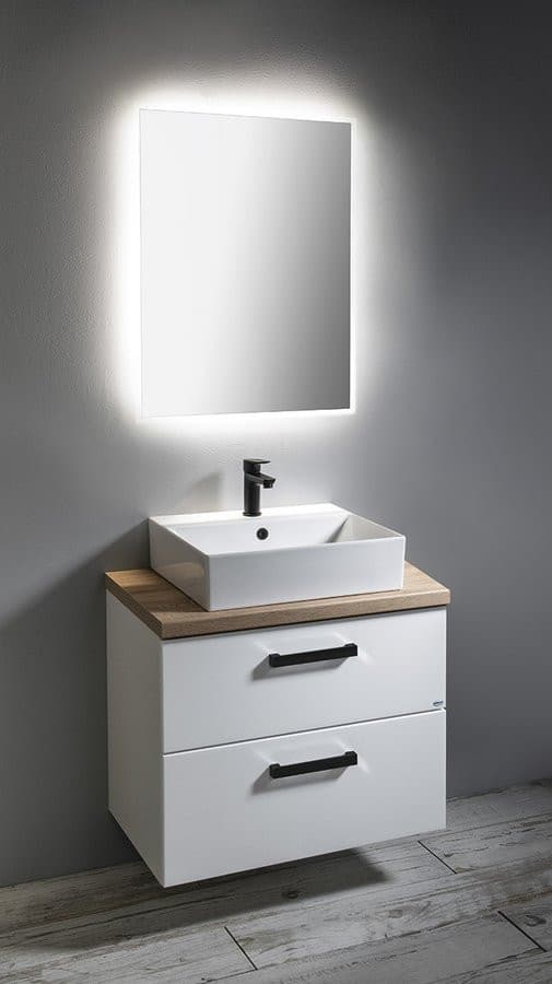 VEGA szafka umywalkowa 82x67,6x43,6cm, 2 szuflady, biała