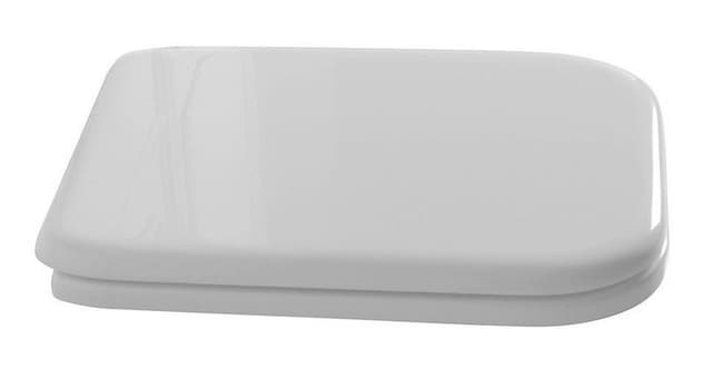 WALDORF deska WC, Soft Close, biała/chrom