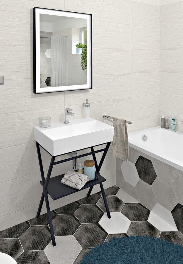 SISTEMA umywalka ceramiczna 60x42cm, biała