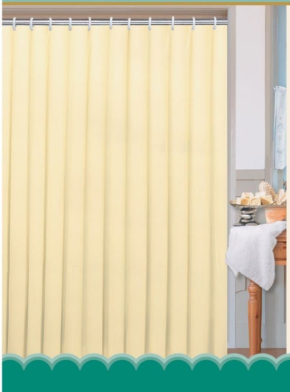 Zasłonka 180x180cm, polyester, jednokolorowa beżowa