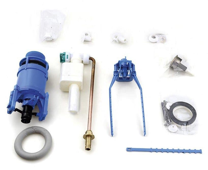 Mechanizm spłukujący, napełnianie od dołu 1/2&quot;, brąz