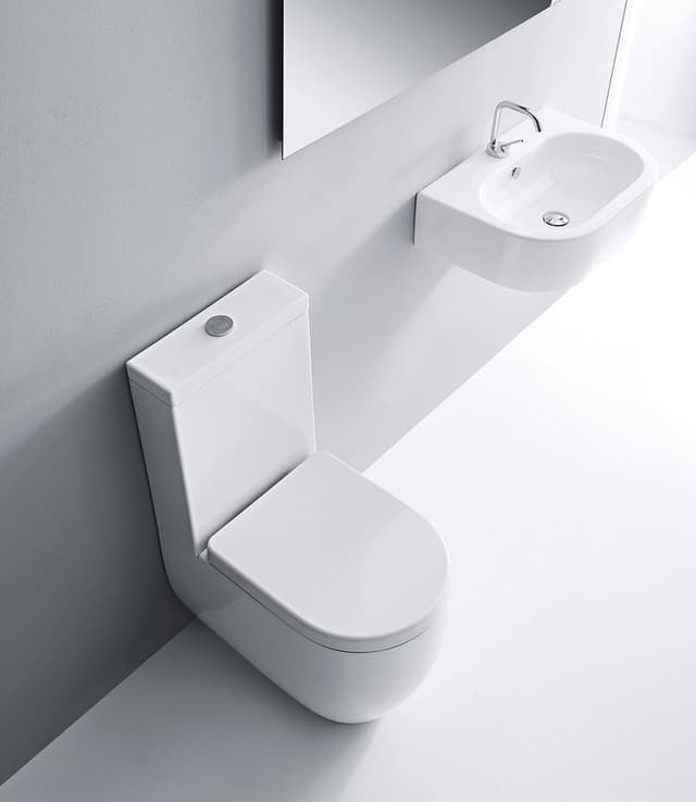FLO- EGO spłuczka do kompaktu WC, biały