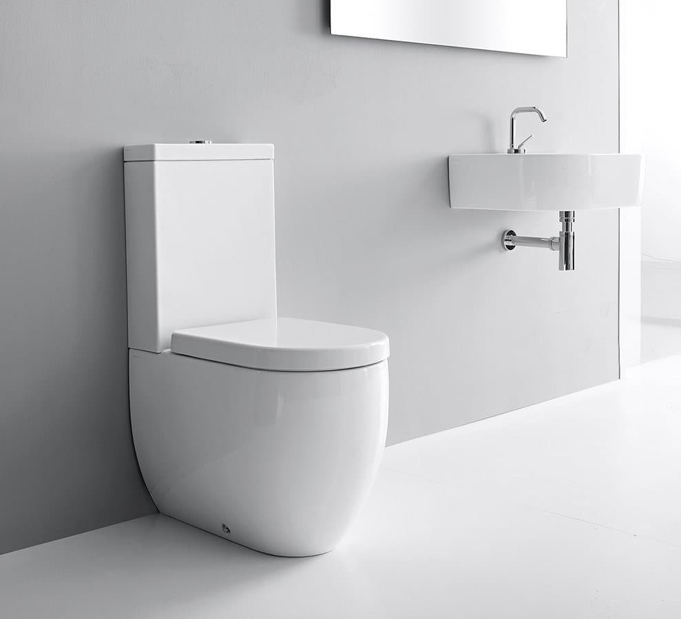FLO- EGO spłuczka do kompaktu WC, biały