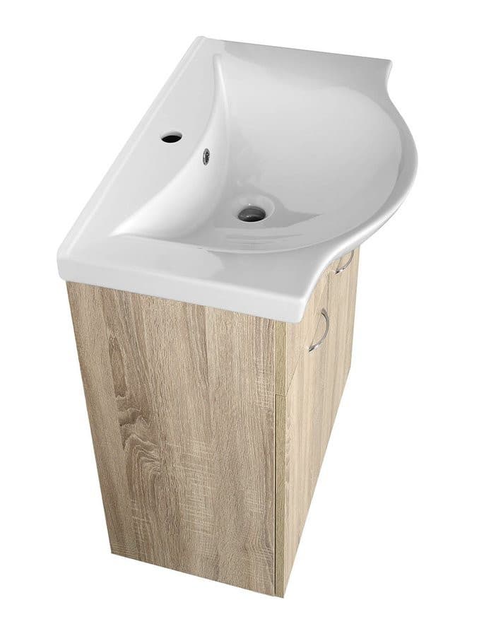 KERAMIA FRESH szafka umywalkowa 60,6x74x34cm, dub platin
