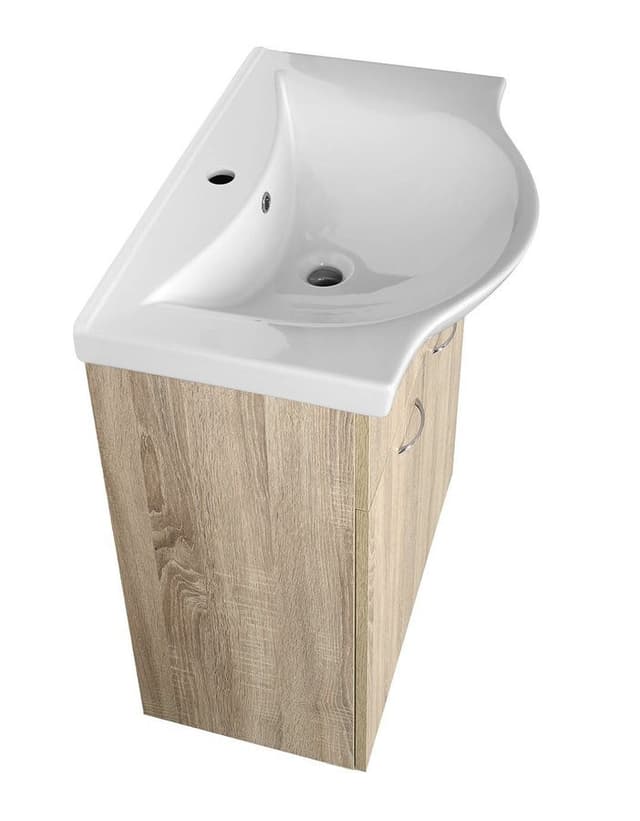 KERAMIA FRESH szafka umywalkowa 60,6x74x34cm, dub platin