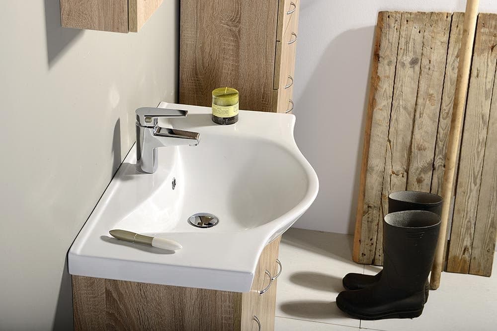 KERAMIA FRESH szafka umywalkowa 74,5x74x34,7cm, dąb platin