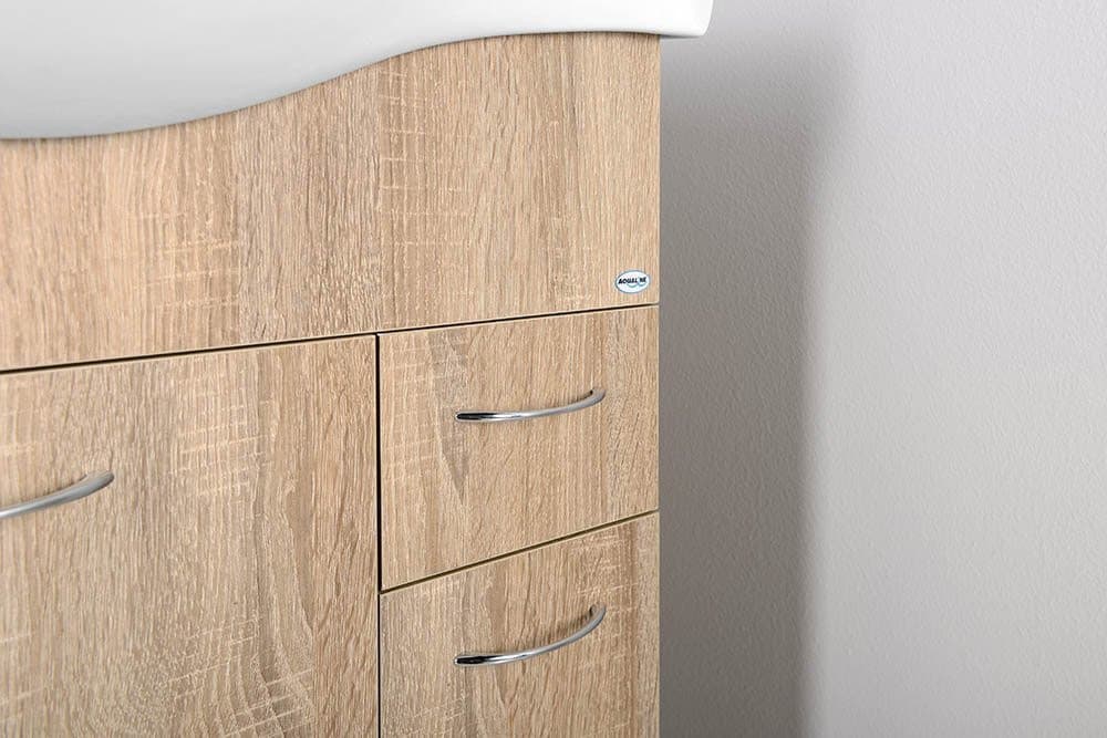 KERAMIA FRESH szafka umywalkowa 74,5x74x34,7cm, dąb platin