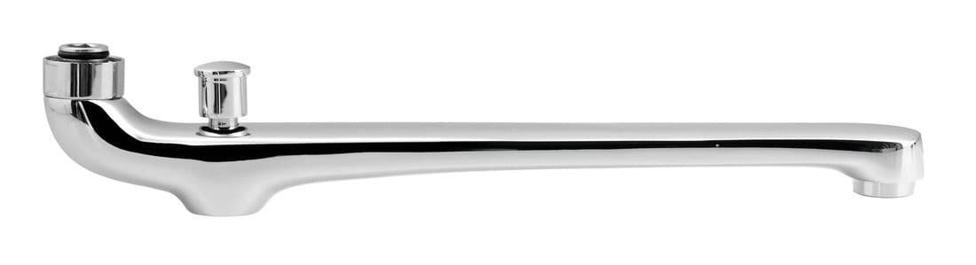 Wylewka z przełącznikiem, 300 mm, płaska,chrom