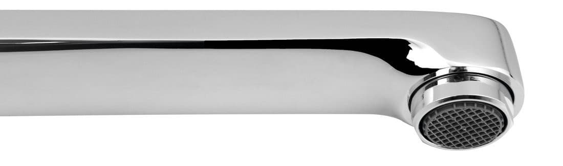 Wylewka z przełącznikiem, 300 mm, płaska,chrom