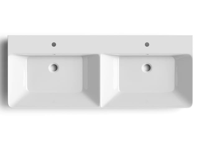 THALIE 120 umywalka meblowa podwójna 120x46cm, biała
