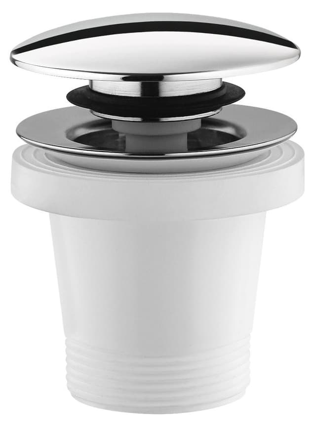 Odpływ wannowy 6/4&quot;, klik-klak, chrom