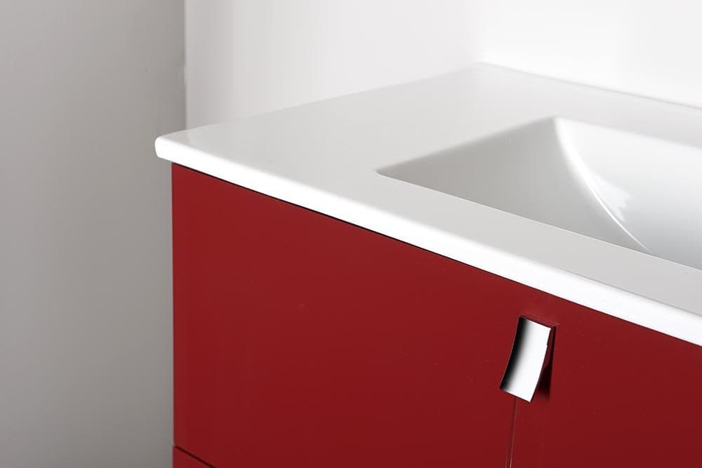 MITRA szafka umywalkowa 121,5x55x46cm, bordo