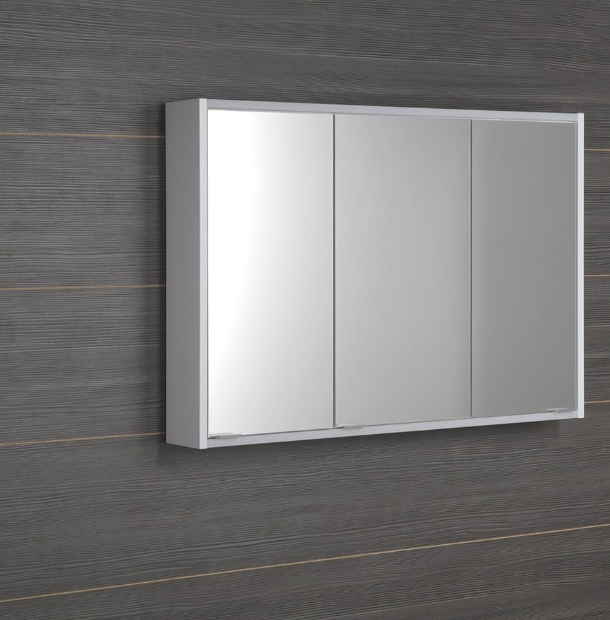 BATU szafka z lustrem 2x LED, 100x71x15cm, biały