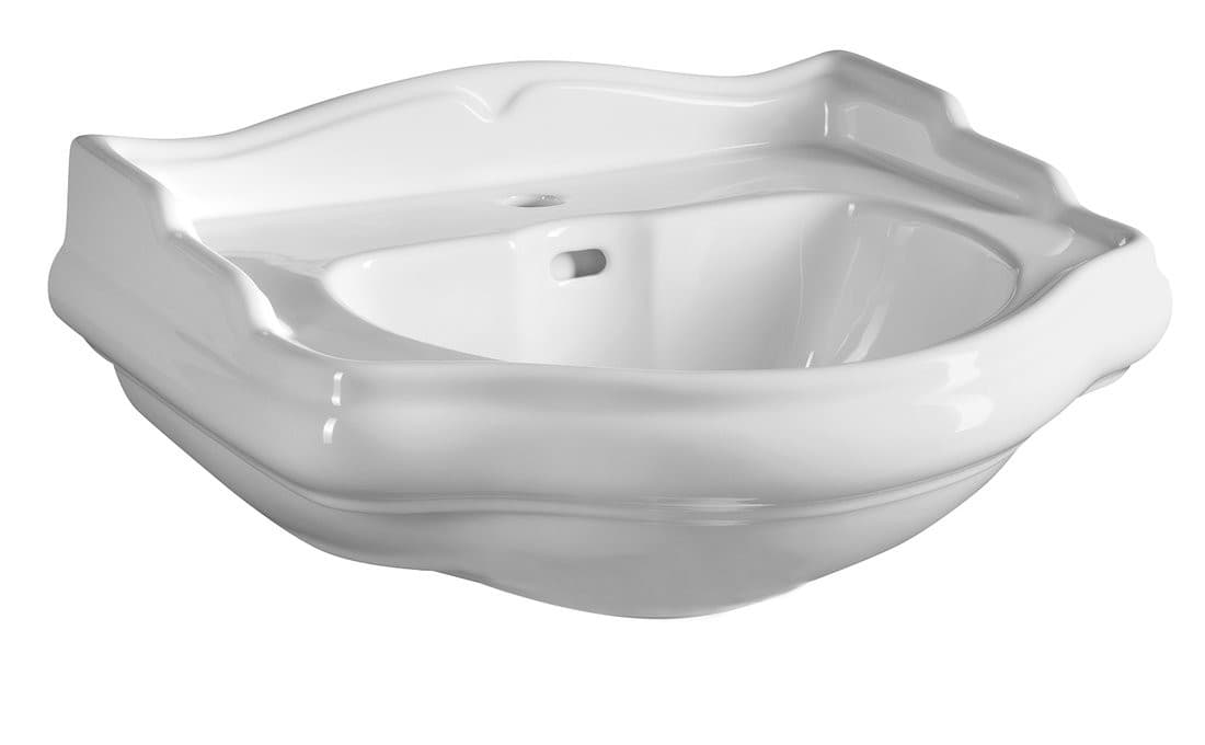 RETRO umywalka ceramiczna 56x46,5cm, biały