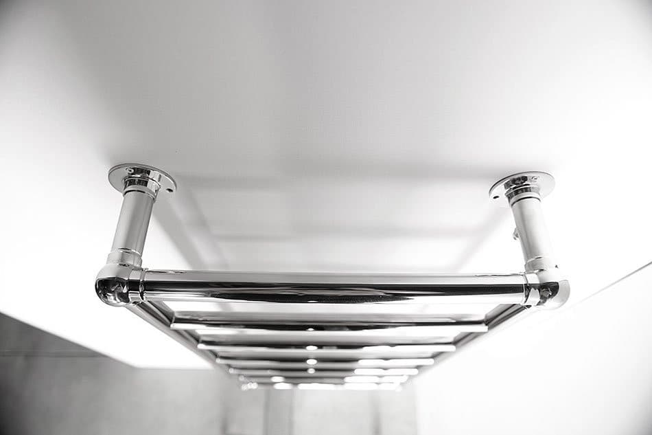 UNO grzejnik retro 493x951 mm, stal nierdzewna polerowana
