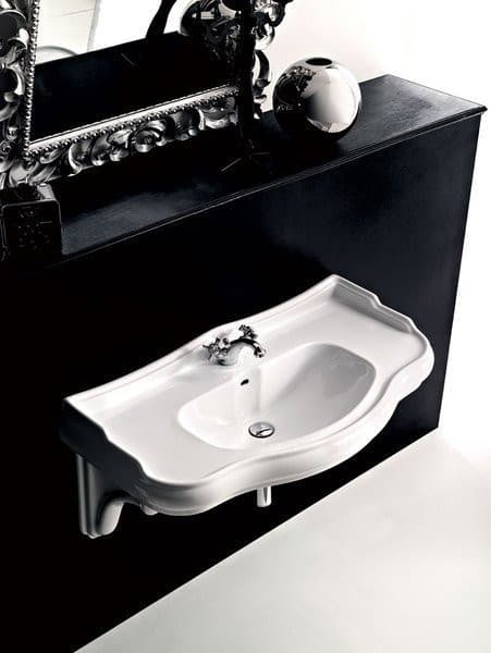 RETRO umywalka ceramiczna 100x54,5cm, biały