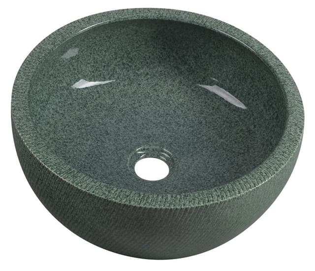 PRIORI umywalka ceramiczna nablatowa Ø 42 cm, zielony