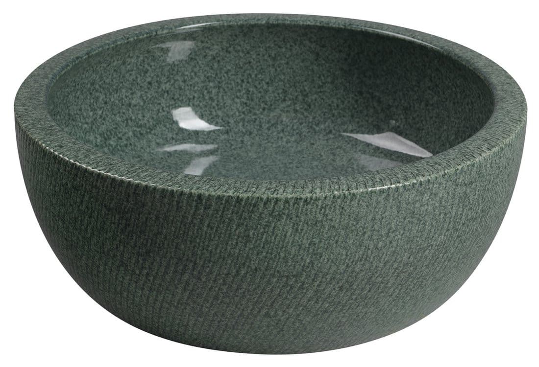 PRIORI umywalka ceramiczna nablatowa Ø 42 cm, zielony