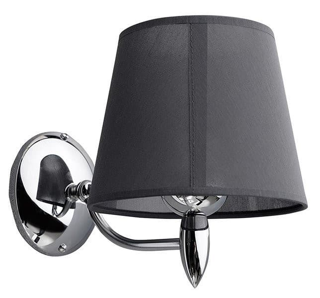 HANBO lampa ścienna E27 60W, 230V, IP21, chrom