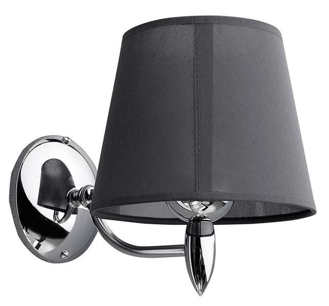 HANBO lampa ścienna E27 60W, 230V, IP21, chrom